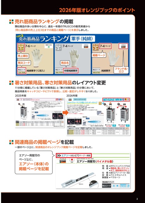 トラスコ デジタルオレンジブック2026 巻頭ガイド